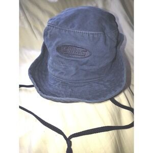 Dog Daze Canvas Bucket Hat Navy Blue with Chin Strap Made in Bangladesh